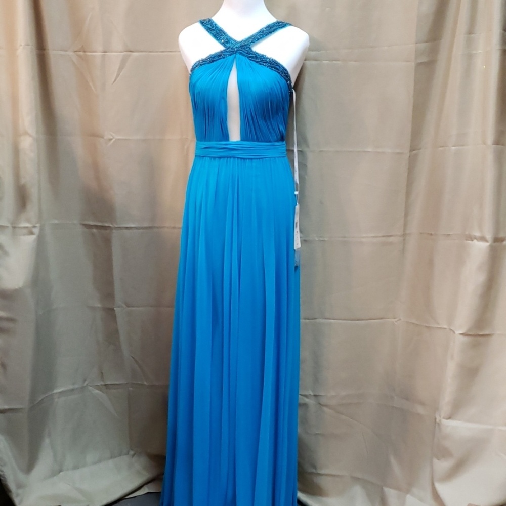 NWT Turquoise Evening Dress Size 8